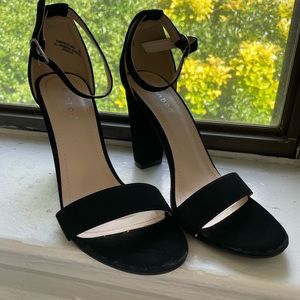 Black Ankle Strap Heels